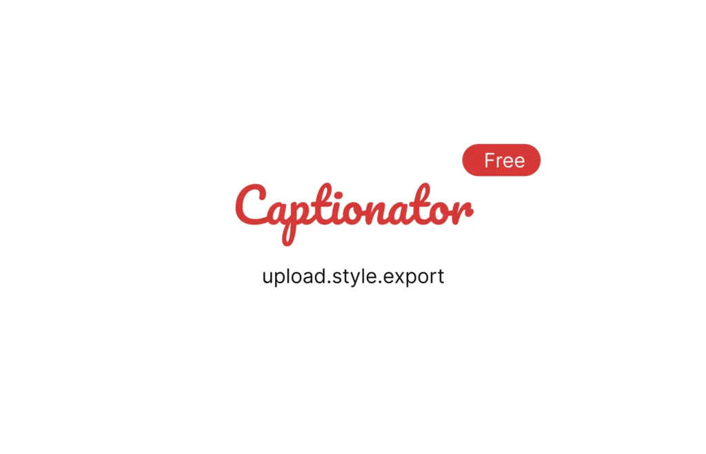 Captionator Web Tool by Uchit Chakma